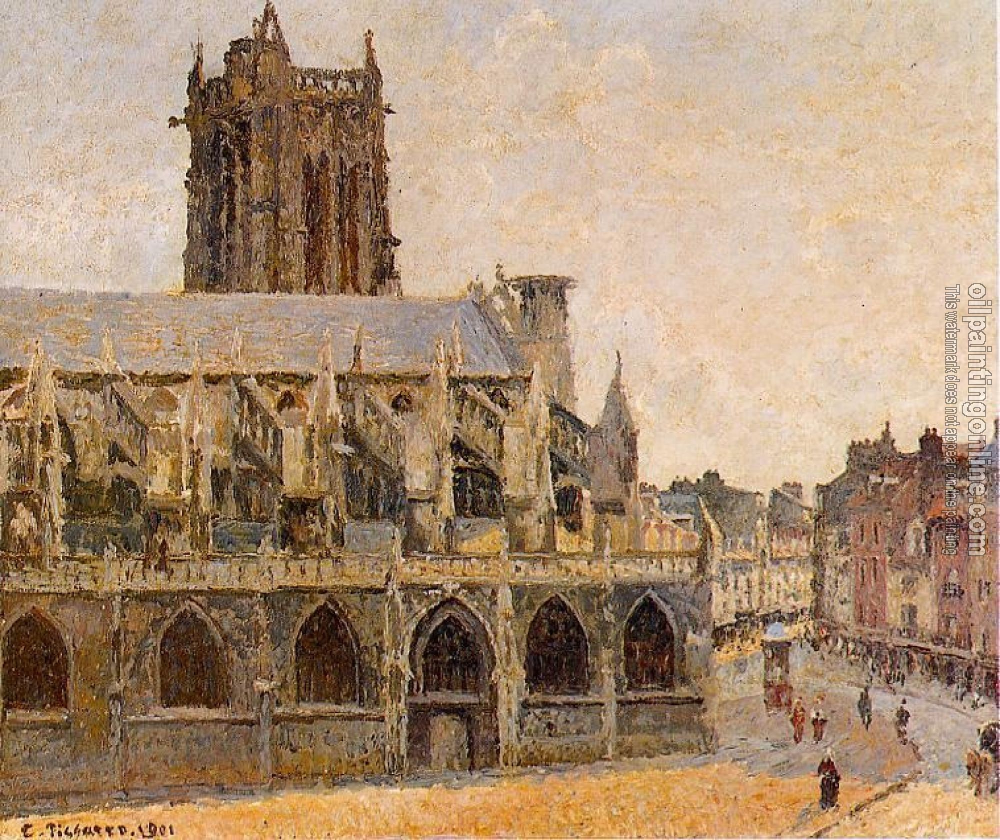 Pissarro, Camille - The Church of Saint-Jacques, Dieppe